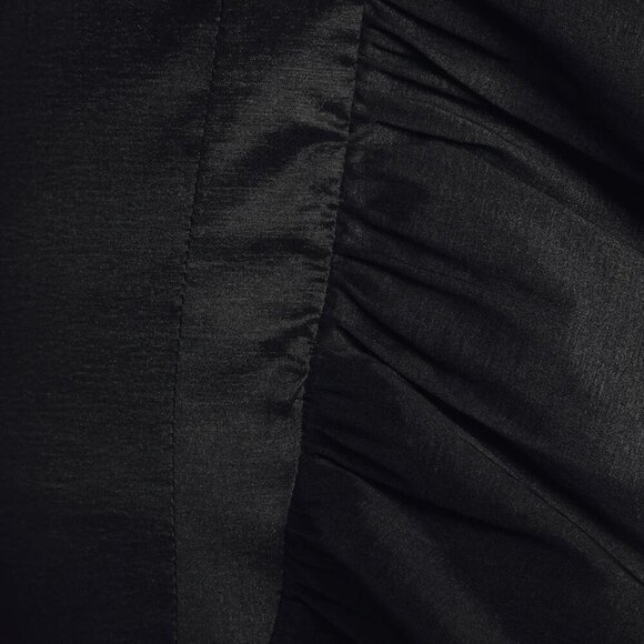 NWT Lulus Chic State Of Mind Black Ruffled One-Shoulder Mini Dress​ - Picture 5 of 7